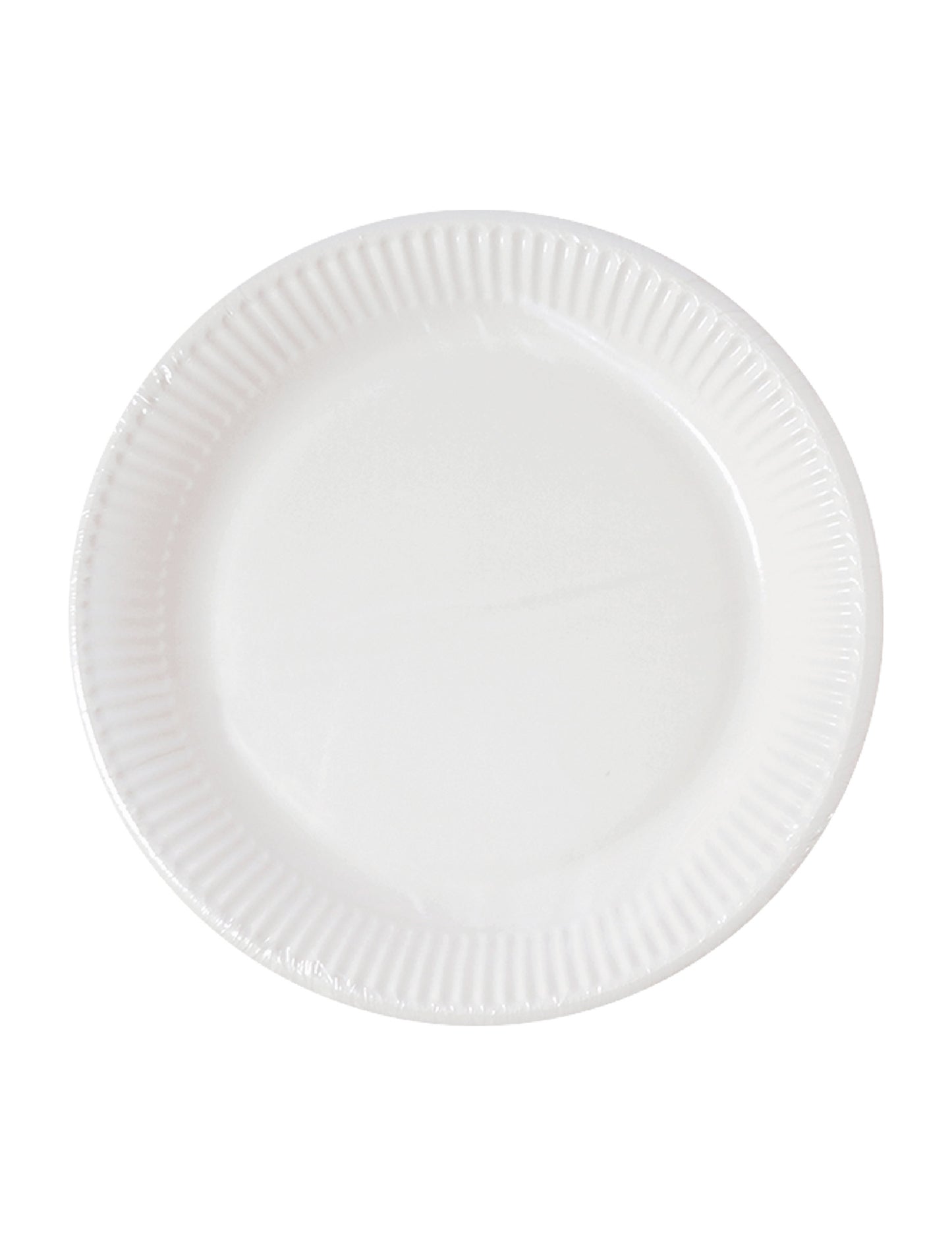 10 bielych domácich kompostovateľných kartónových tanierov 23 cm na párty