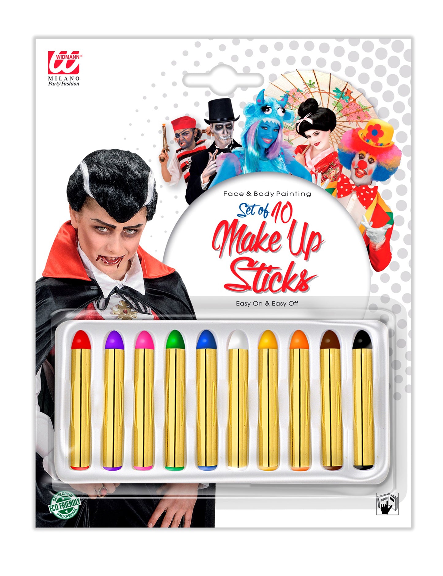 10 viacfarebné make-up ceruzky