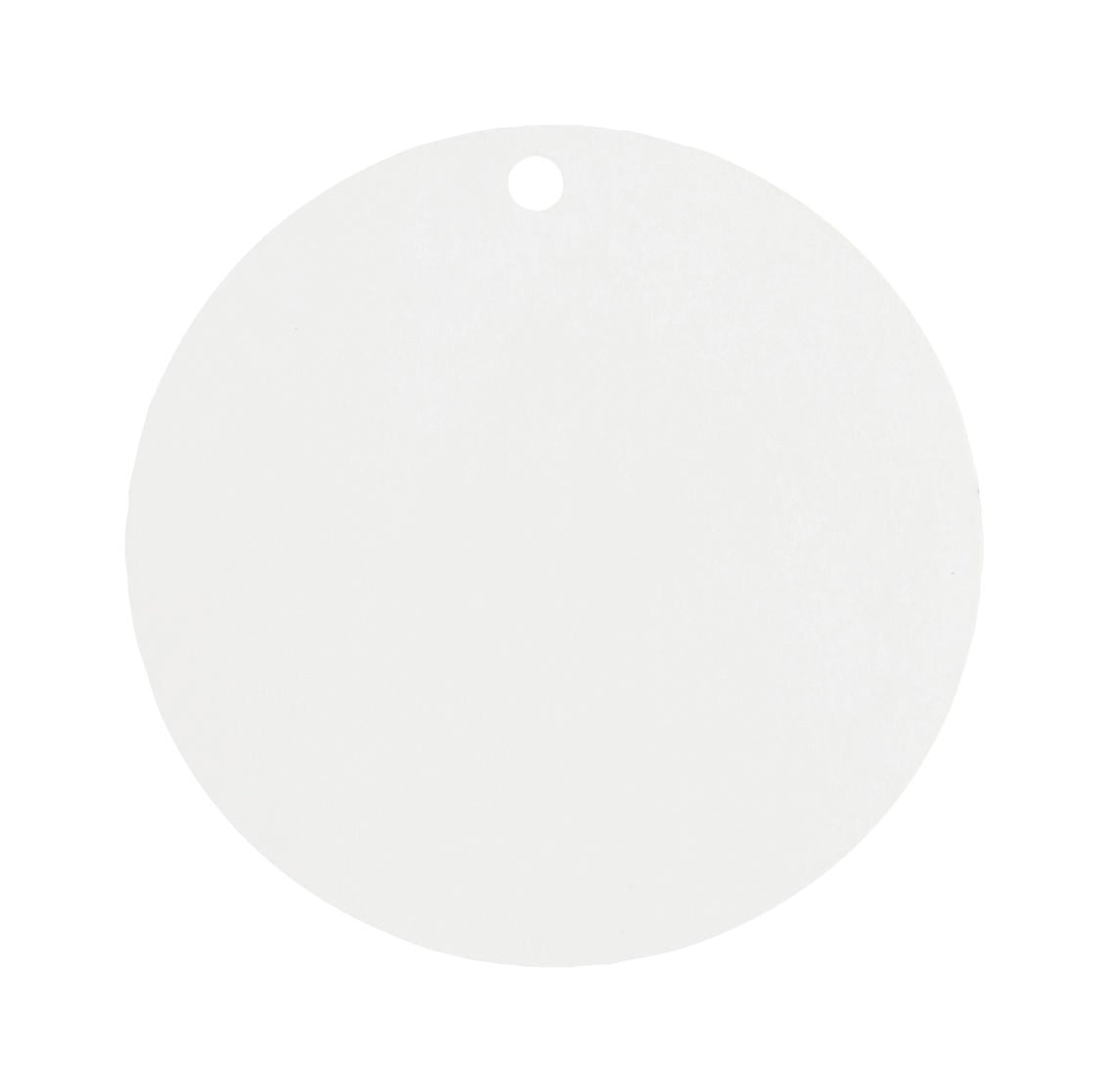 Détail du marque-place rond en carton mariage pour invités