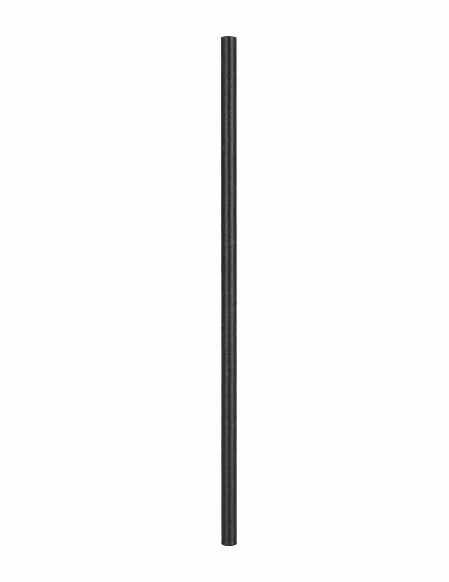 Gros plan sur une paille des pailles en carton Pirate noires