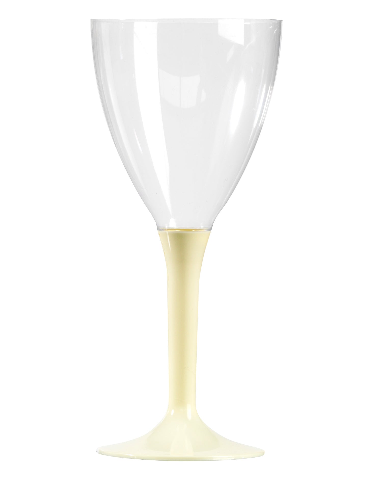 10 pohárov na víno so slonovinovou stopkou, 160 ml, plastové