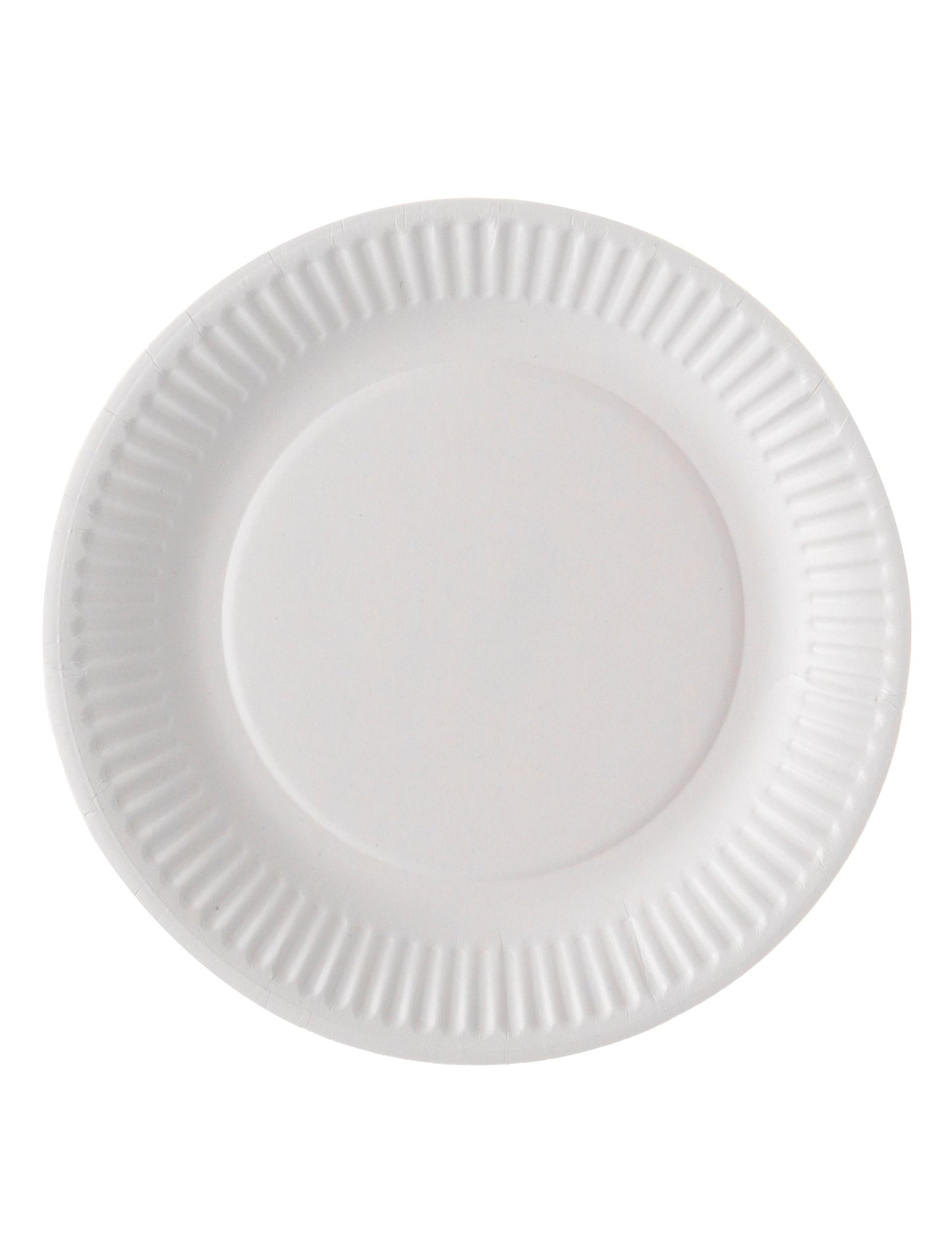 100 malých bielych kartónových tanierov 18 cm kompostovateľné