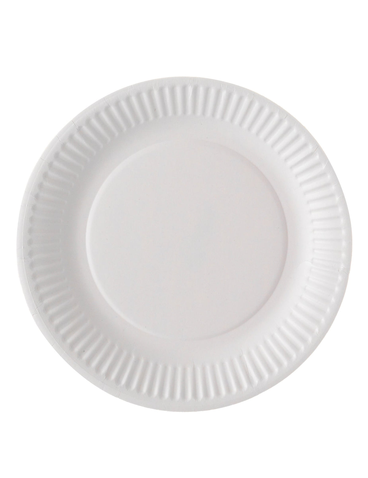 Assiettes en carton compostables pour fête blanches