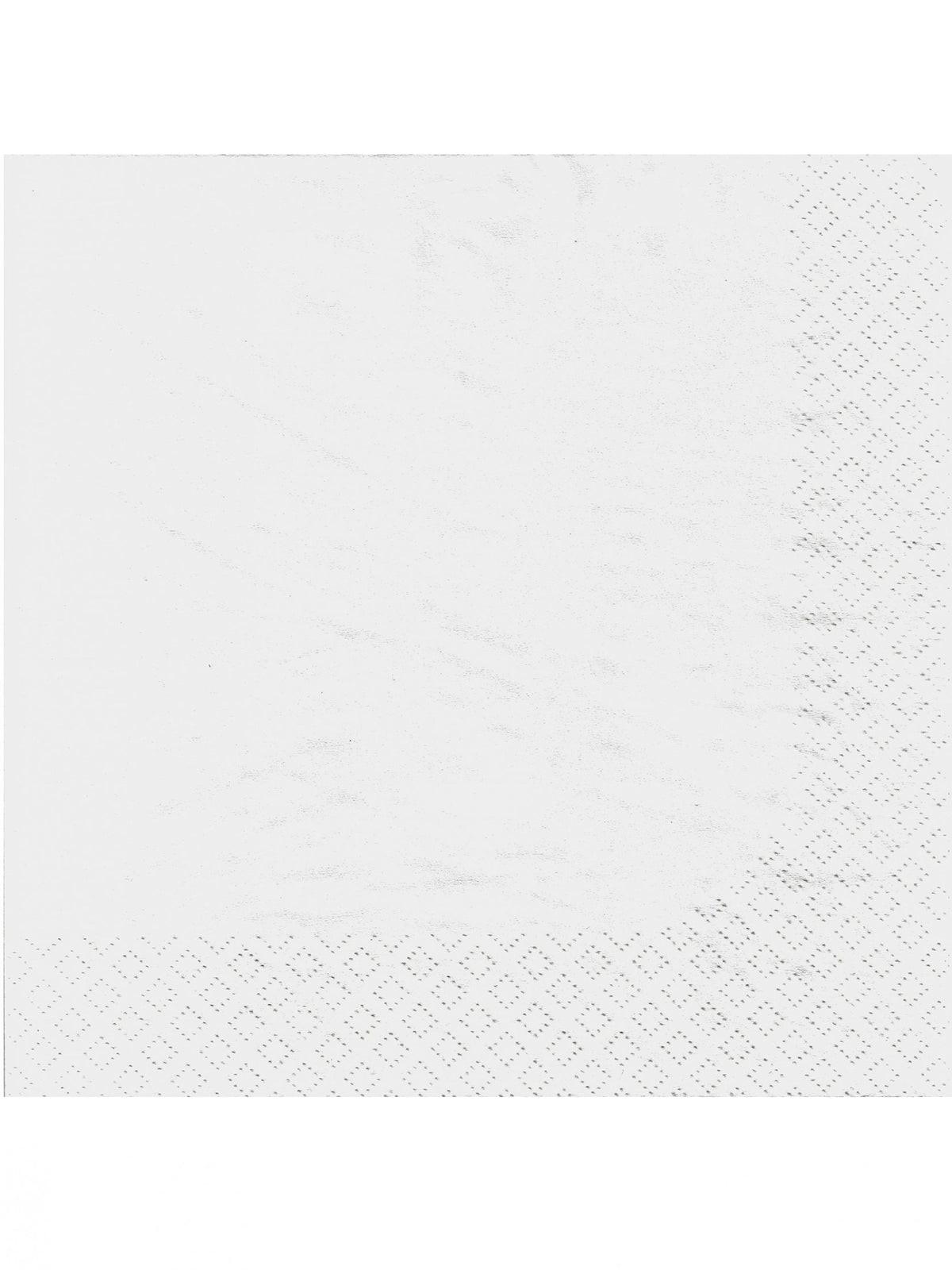 Serviettes en papier pour fête blanches avec bordure gaufrée