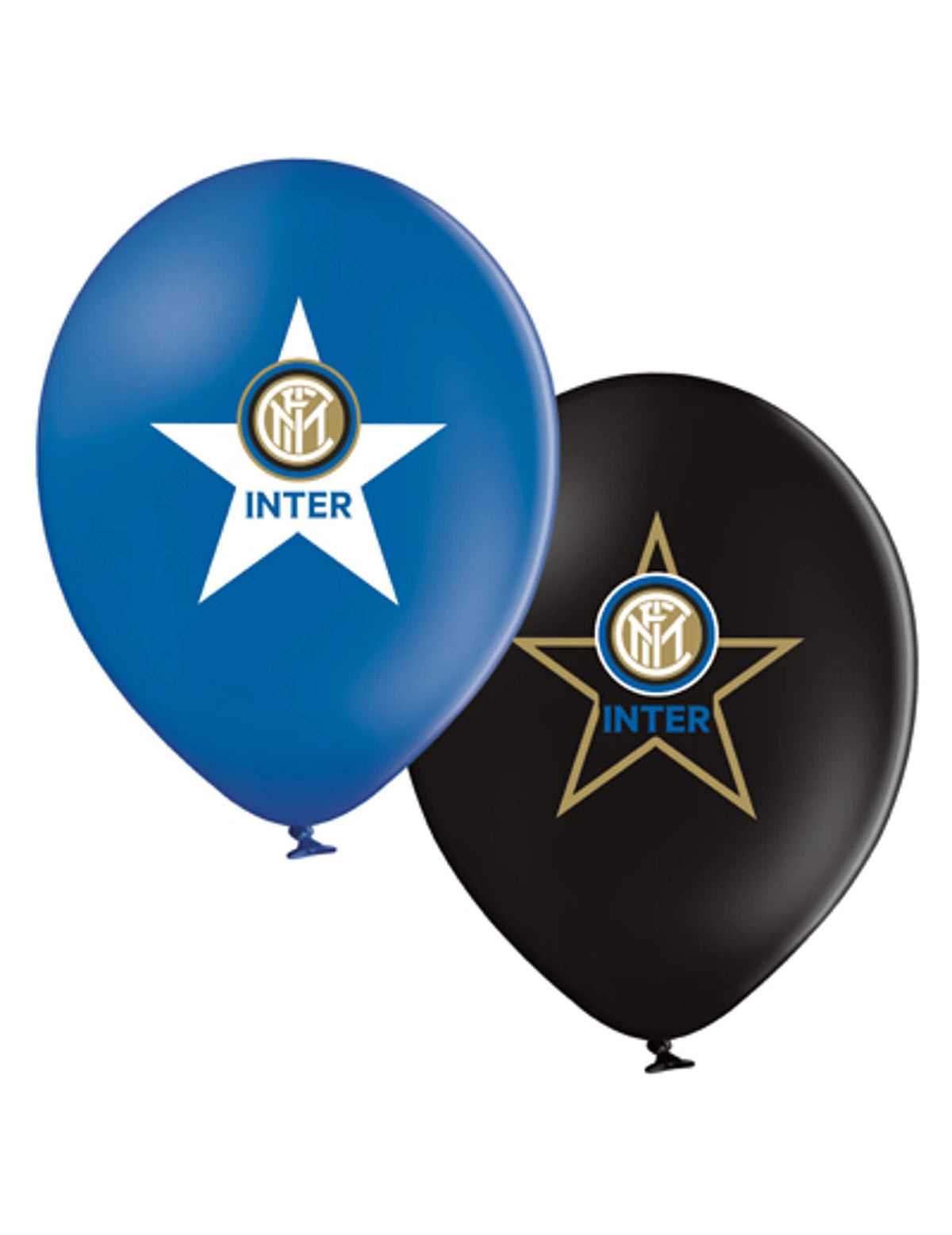 Latexové balóny Inter Milán na oslavu modré a čierne s logom