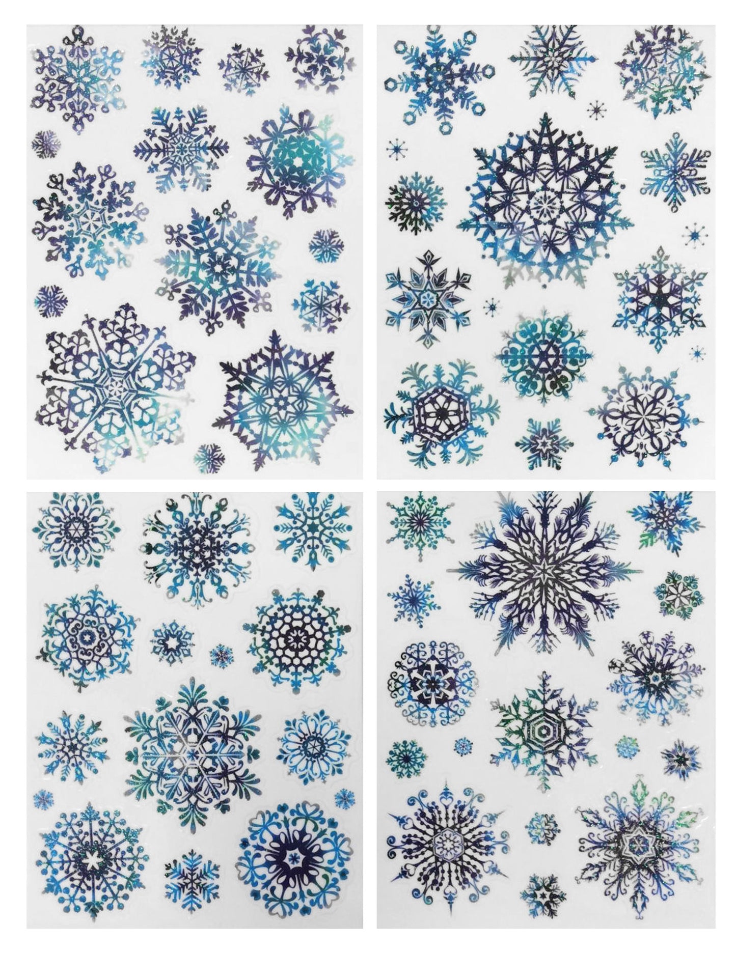 15 dekorácií pre okná vločky 27 x 20 cm