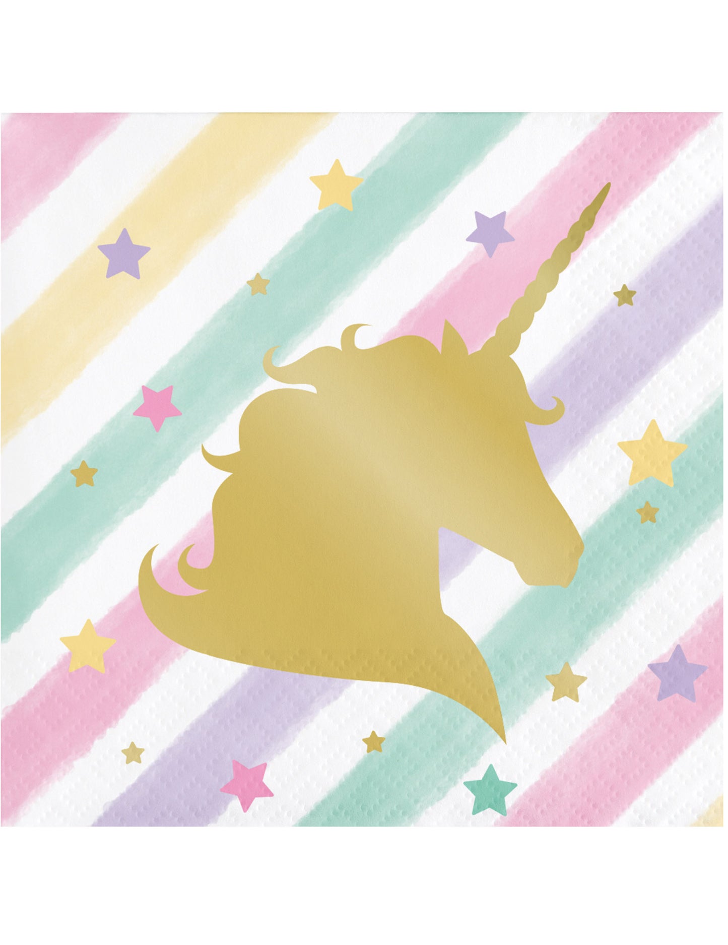 16 malých uterákov v papieri Unicorn 25 x 25 cm