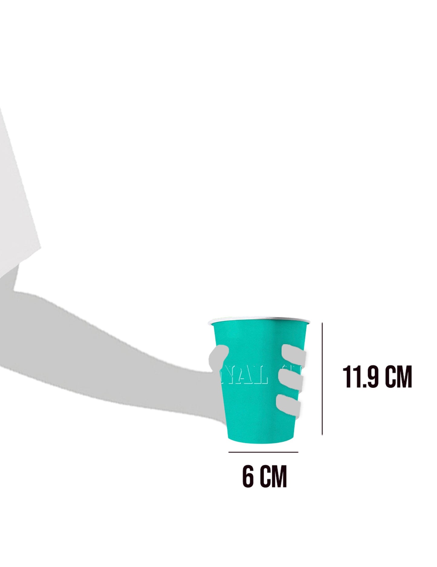 20 amerických pohárov recyklovateľné kartónové leto 53 CL