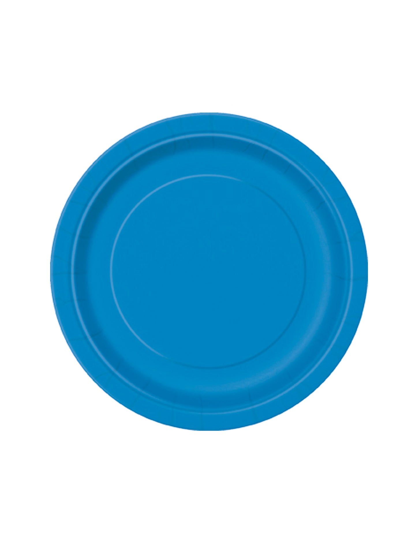 20 malých modrých okrúhlych papierových tanierikov 17 cm na dezert