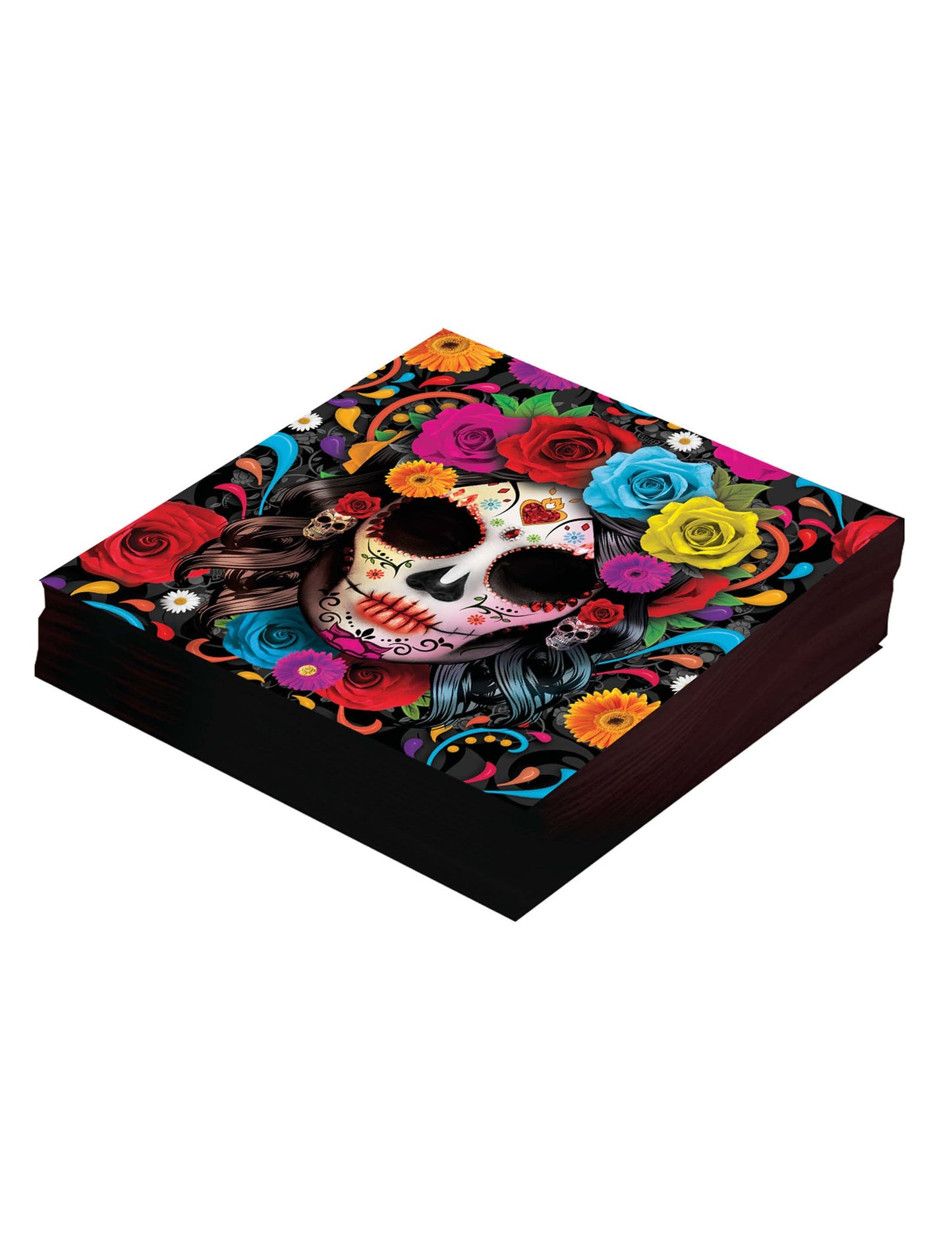 12 obrúskov Catrina Dia de los Muertos 16 x 16 cm