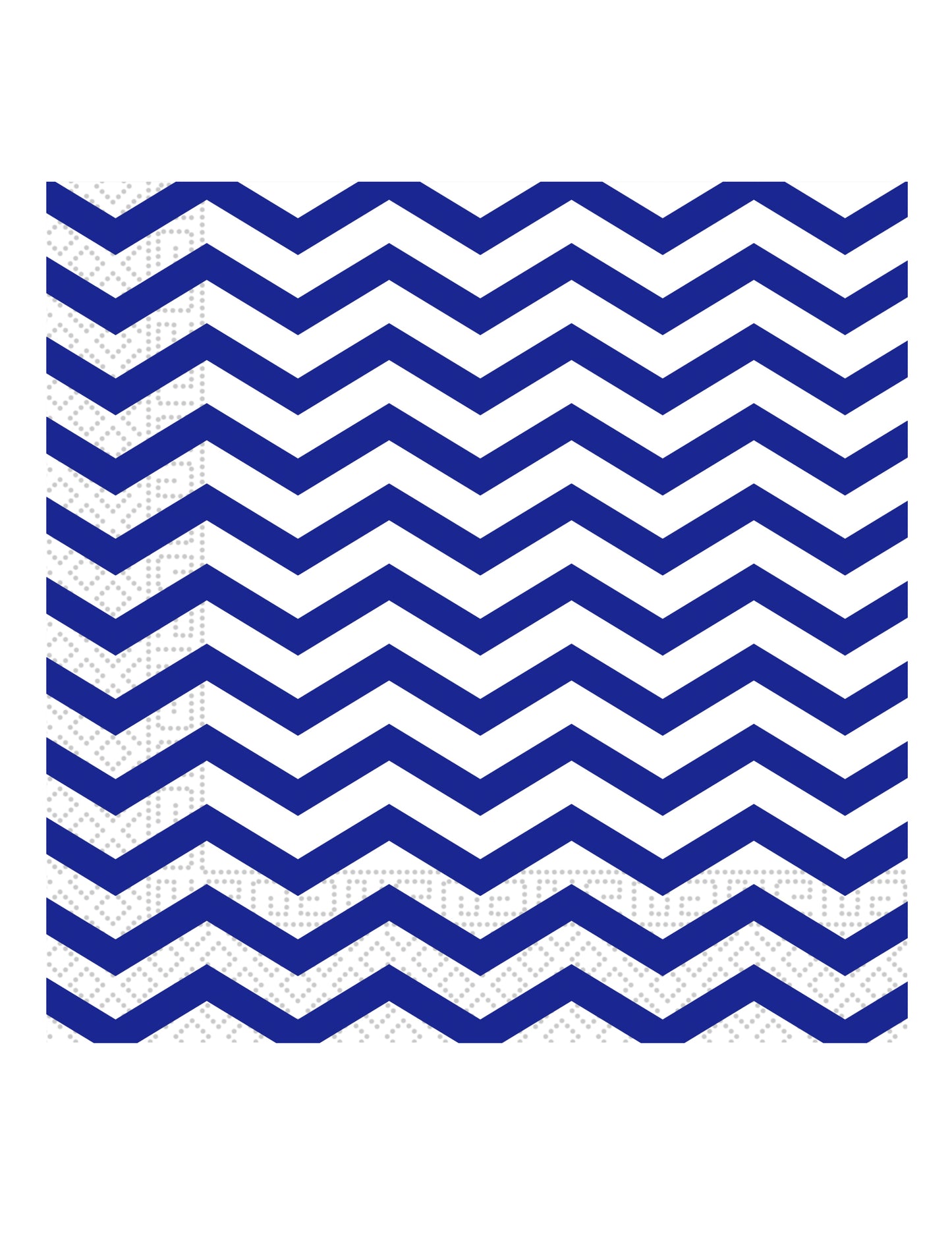 20 kráľovských modrých papierových utierok Chevron 33 x 33 cm