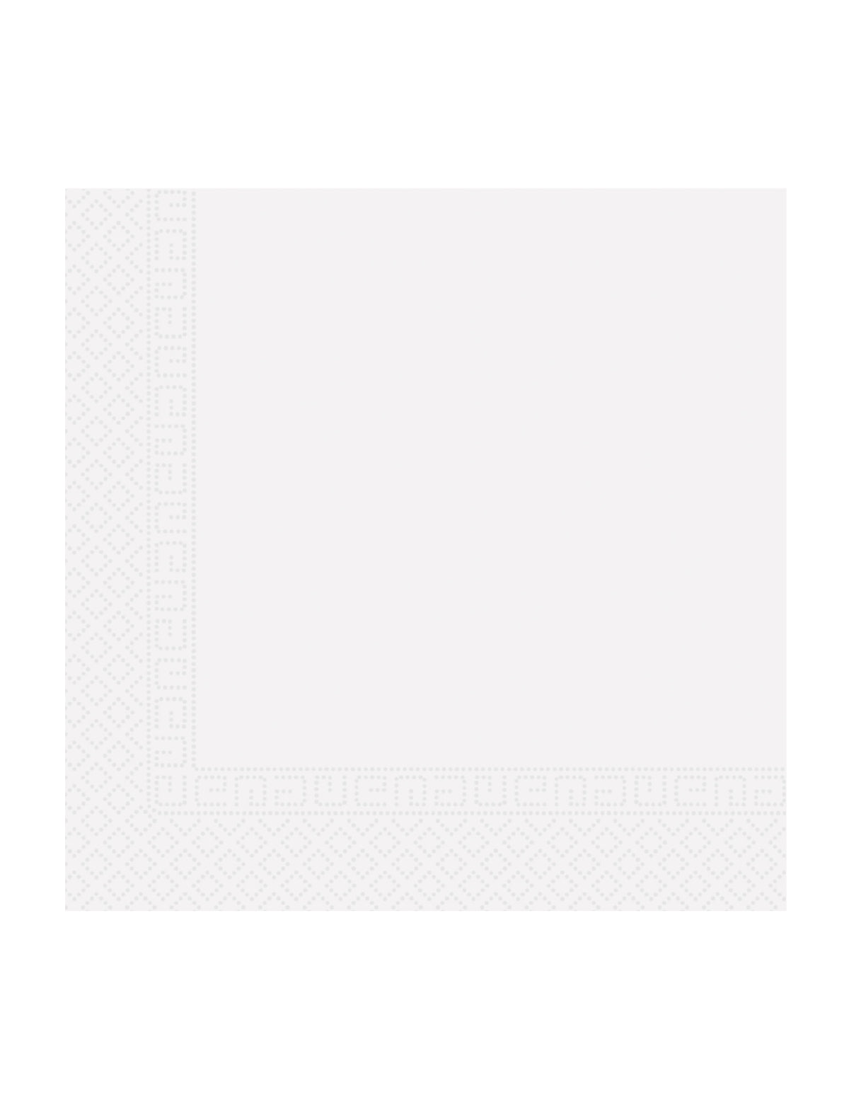 Serviettes en papier home compostable pour fête blanches