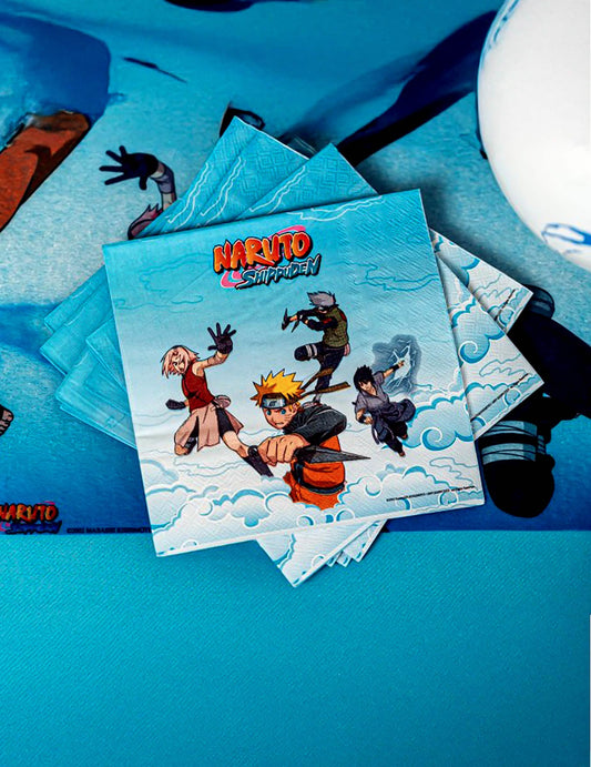 20 papierových servítok Naruto Shippuden™ 33 x 33 cm