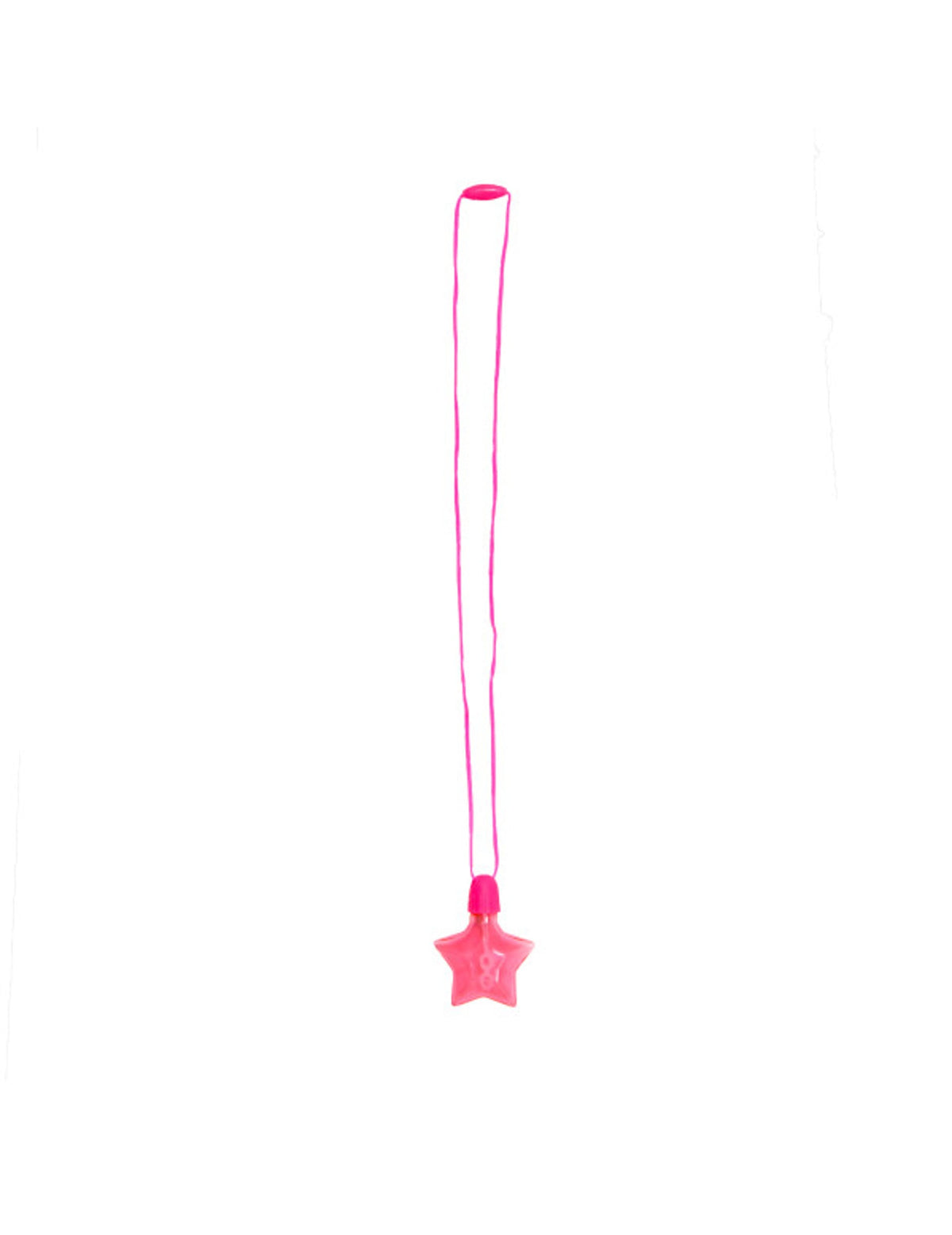 Accessoire piñata flacon bulles étoile pour anniversaire rose en plastique