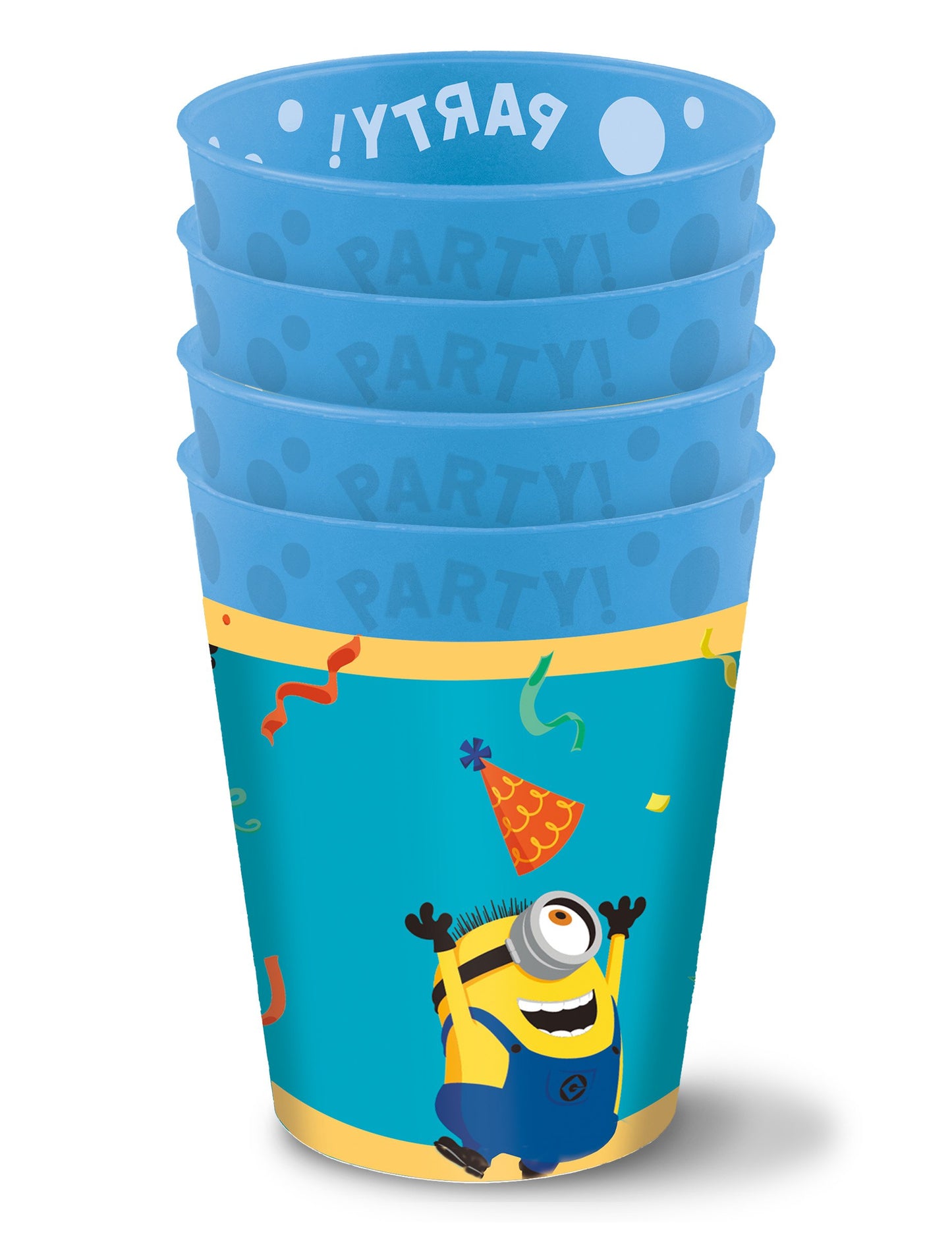 4 Minions 21 opakovane použiteľných šálok cm