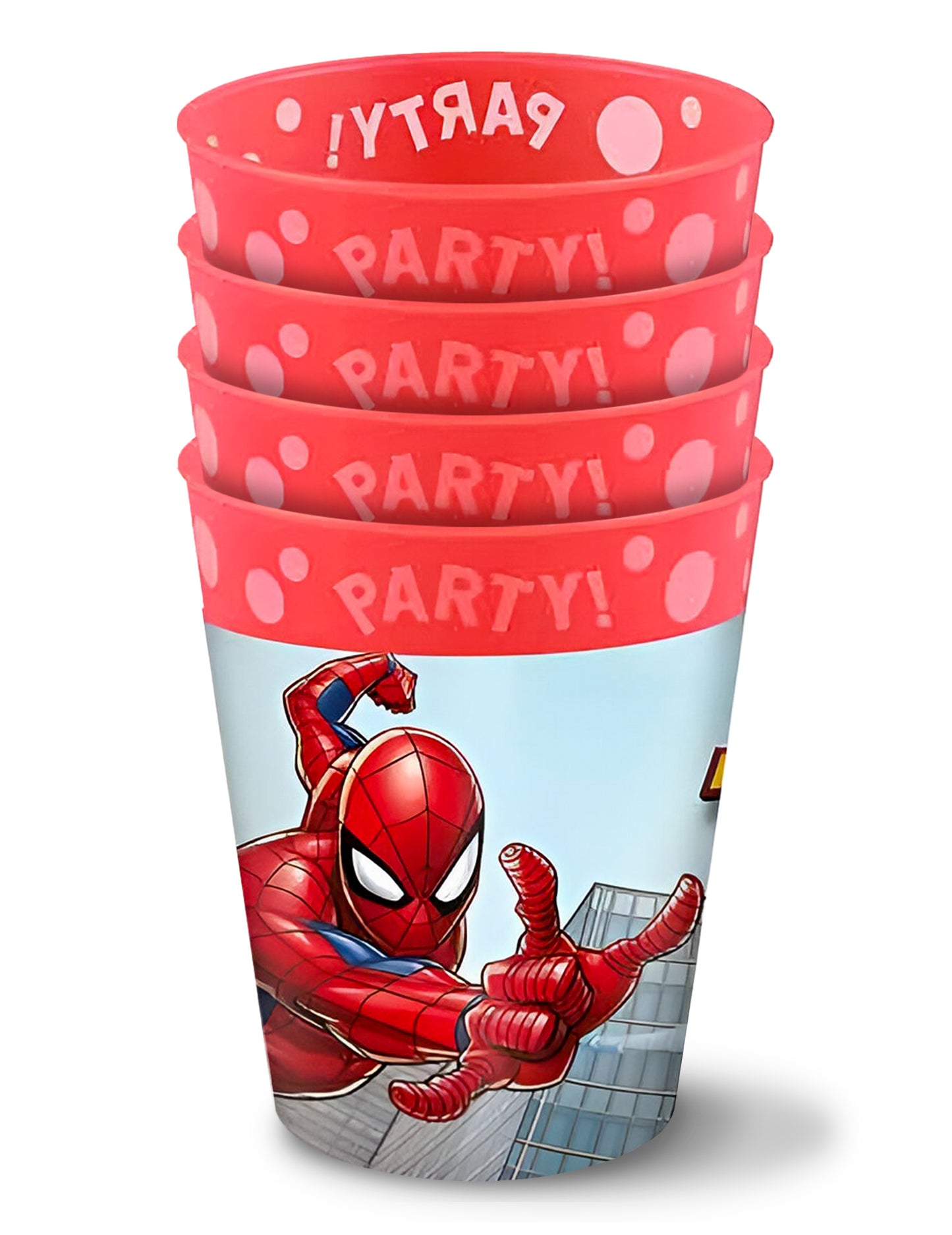 4 spiderman opakovane použiteľné poháre 250 ml
