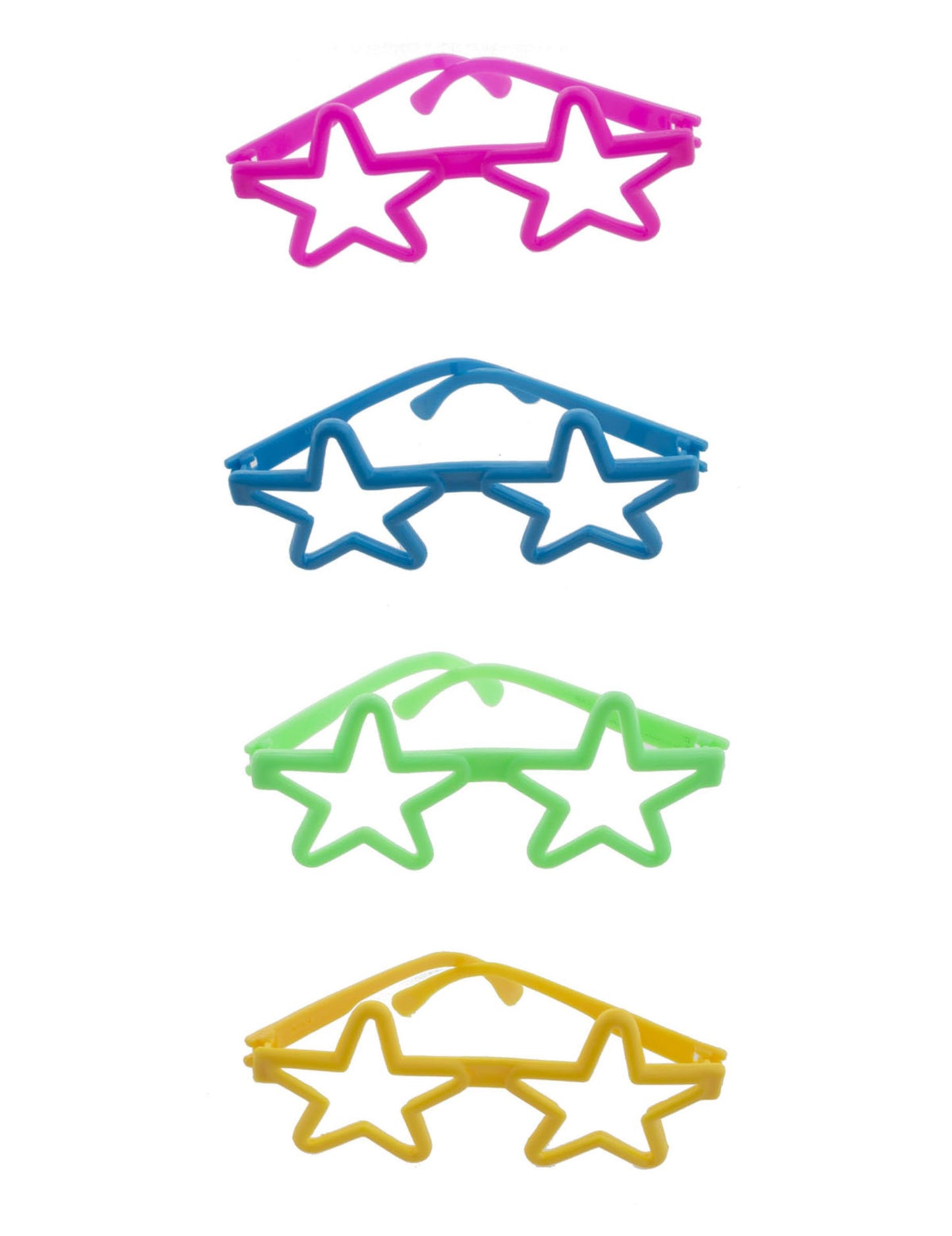 4 mini páry farebných okuliarov