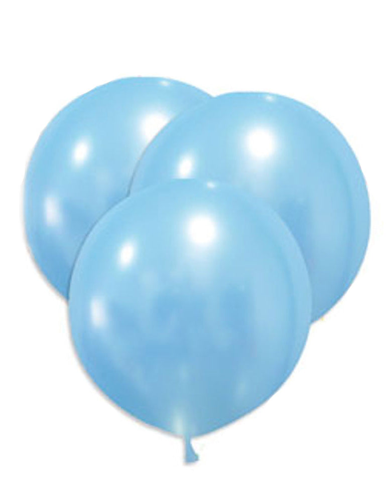 5 obrovských modrých latexových balónov 47 cm