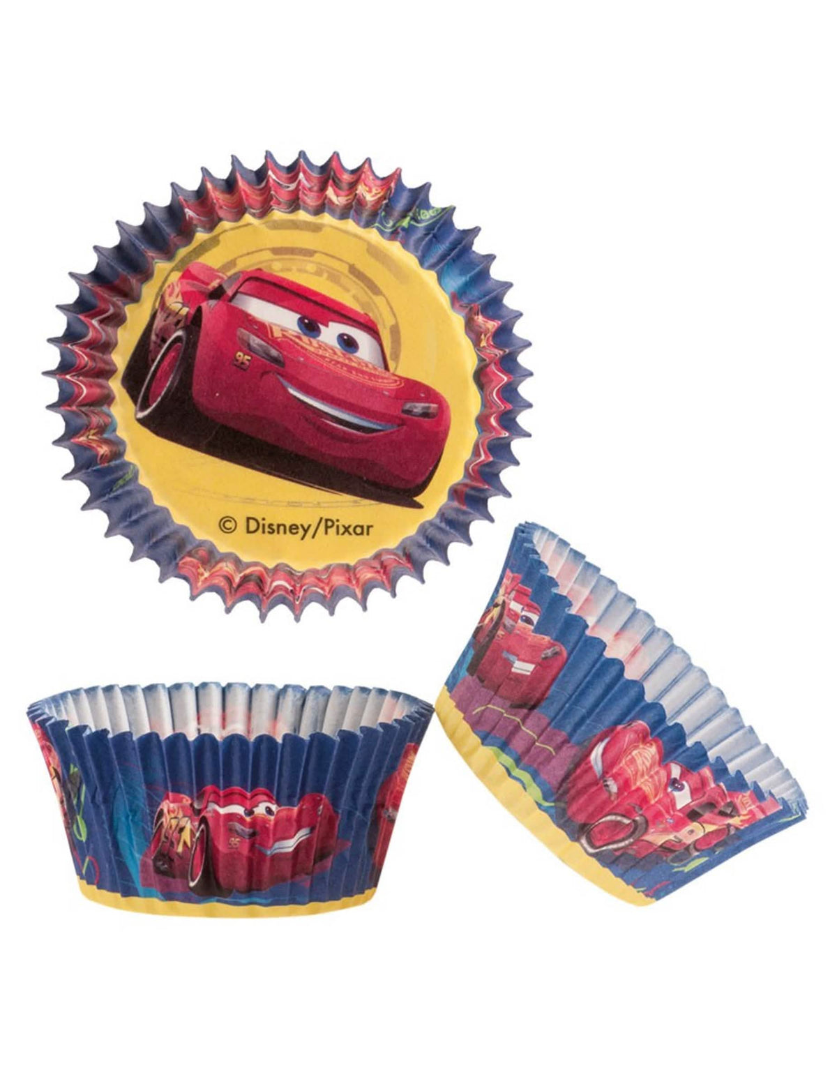 Formičky na košíček Cars pre dieťa modrá a červená s Flash McQueen