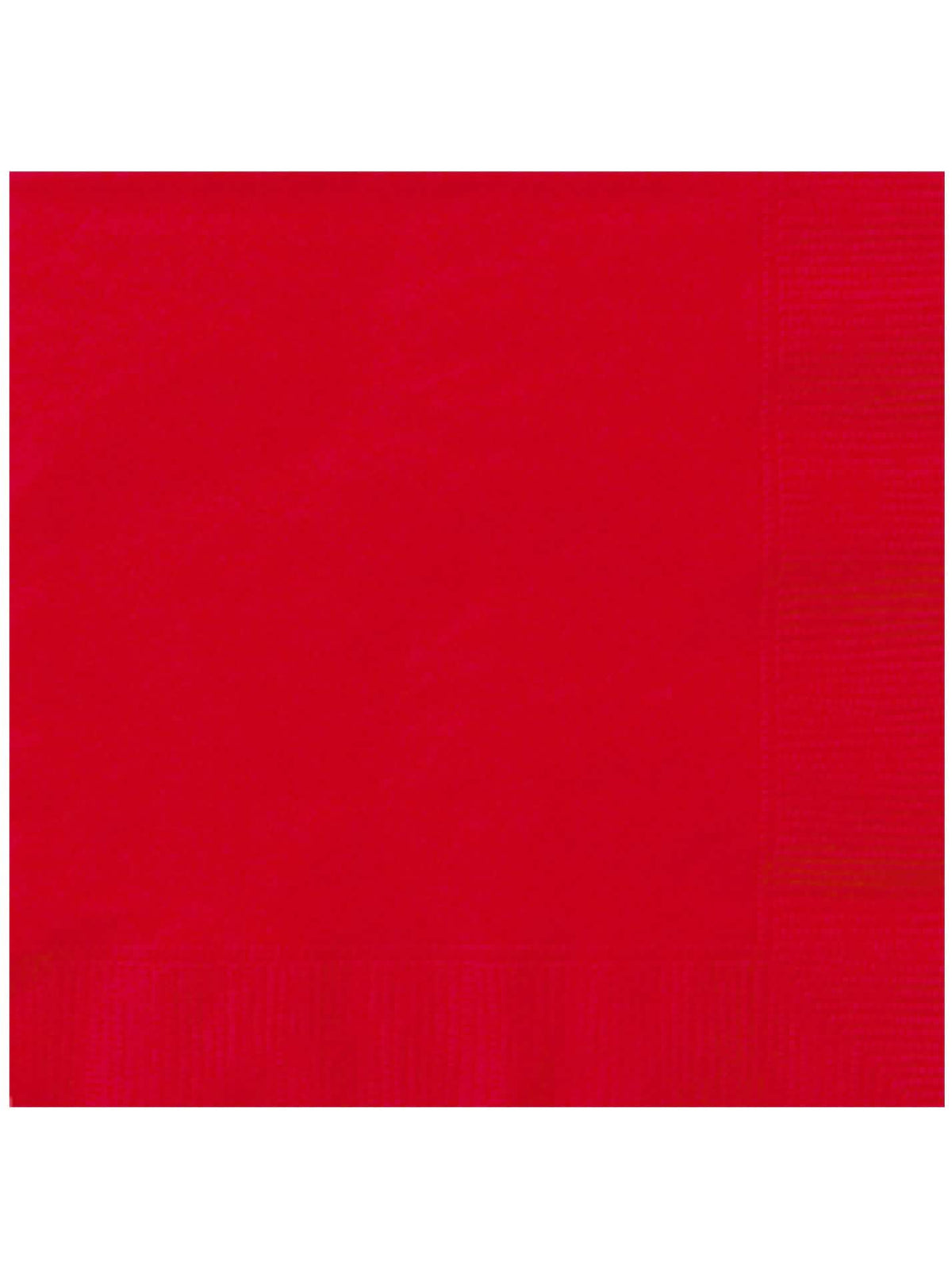 Serviettes en papier rouges pour fête unies