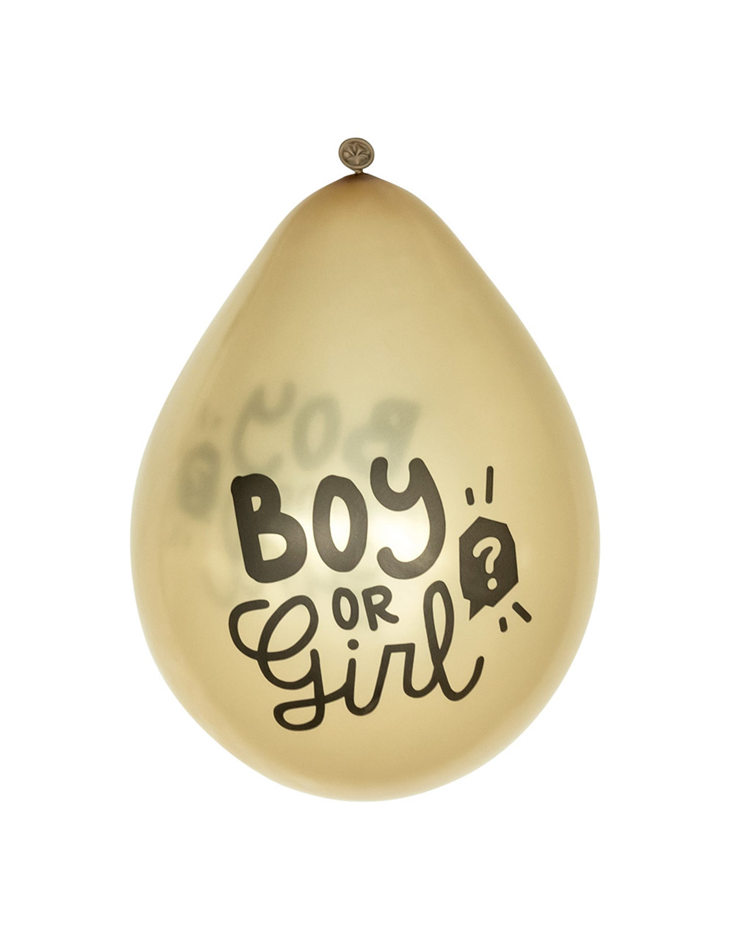 6 zlatých latexových balónov (chlapčenských alebo dievčenských) cm na odhalenie pohlavia