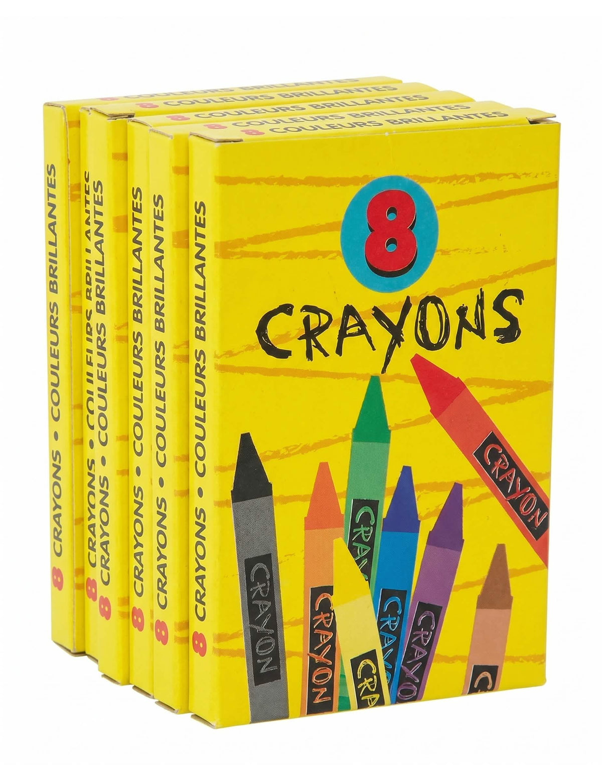 6 krabíc farebných ceruziek 8,8 cm na narodeniny