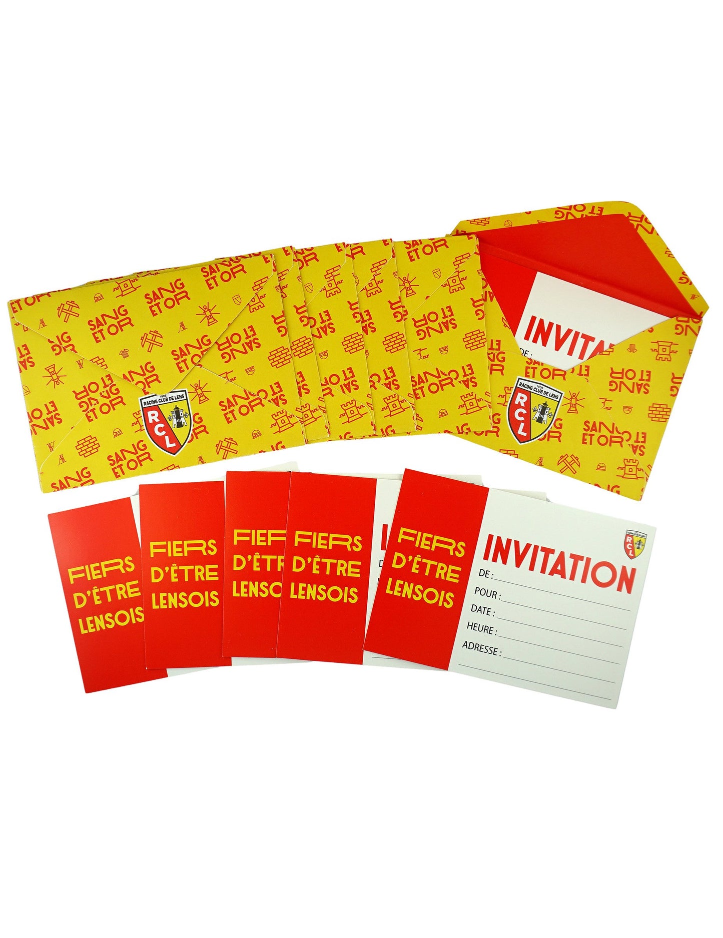 6 pozvánky a obálky objektívu RC