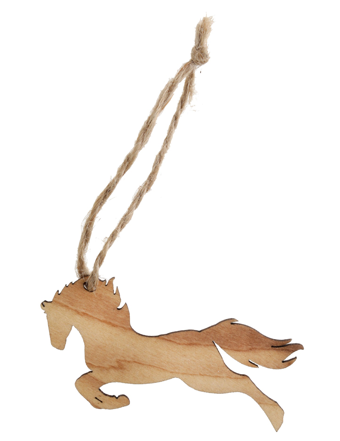 6 menoviek v tvare koňa s povrázkom z patinovaného dreva 7 x 4,2 cm na narodeninovú oslavu