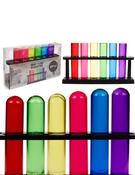 Détail et emballage des shooters tubes à essais pour adulte