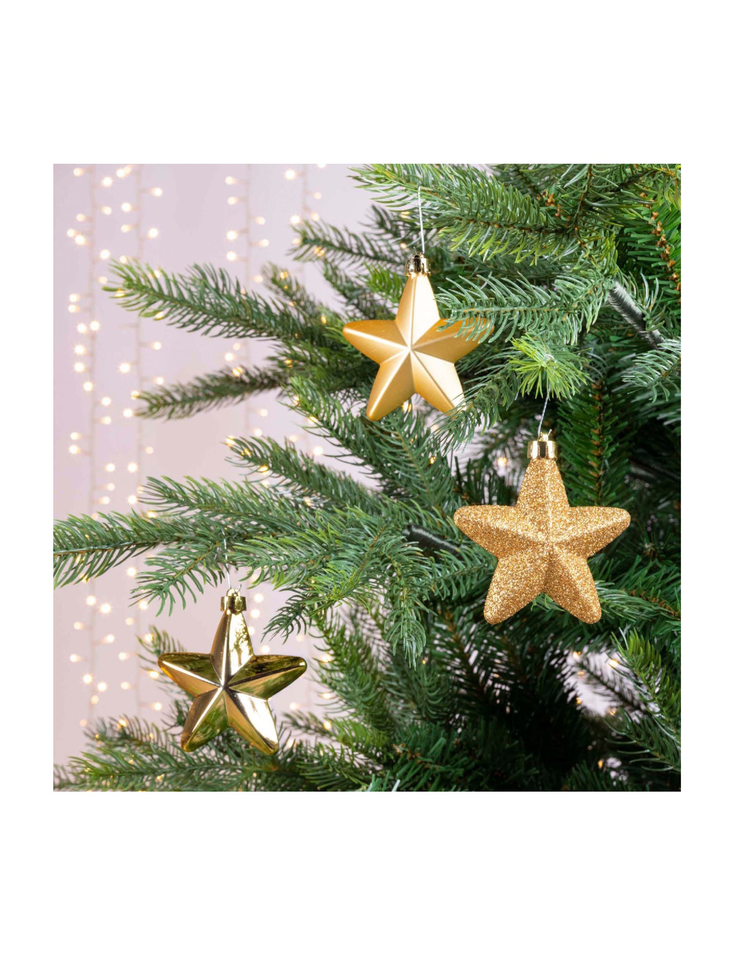 6 suspenzií pre zlaté hviezdy 7,5 cm