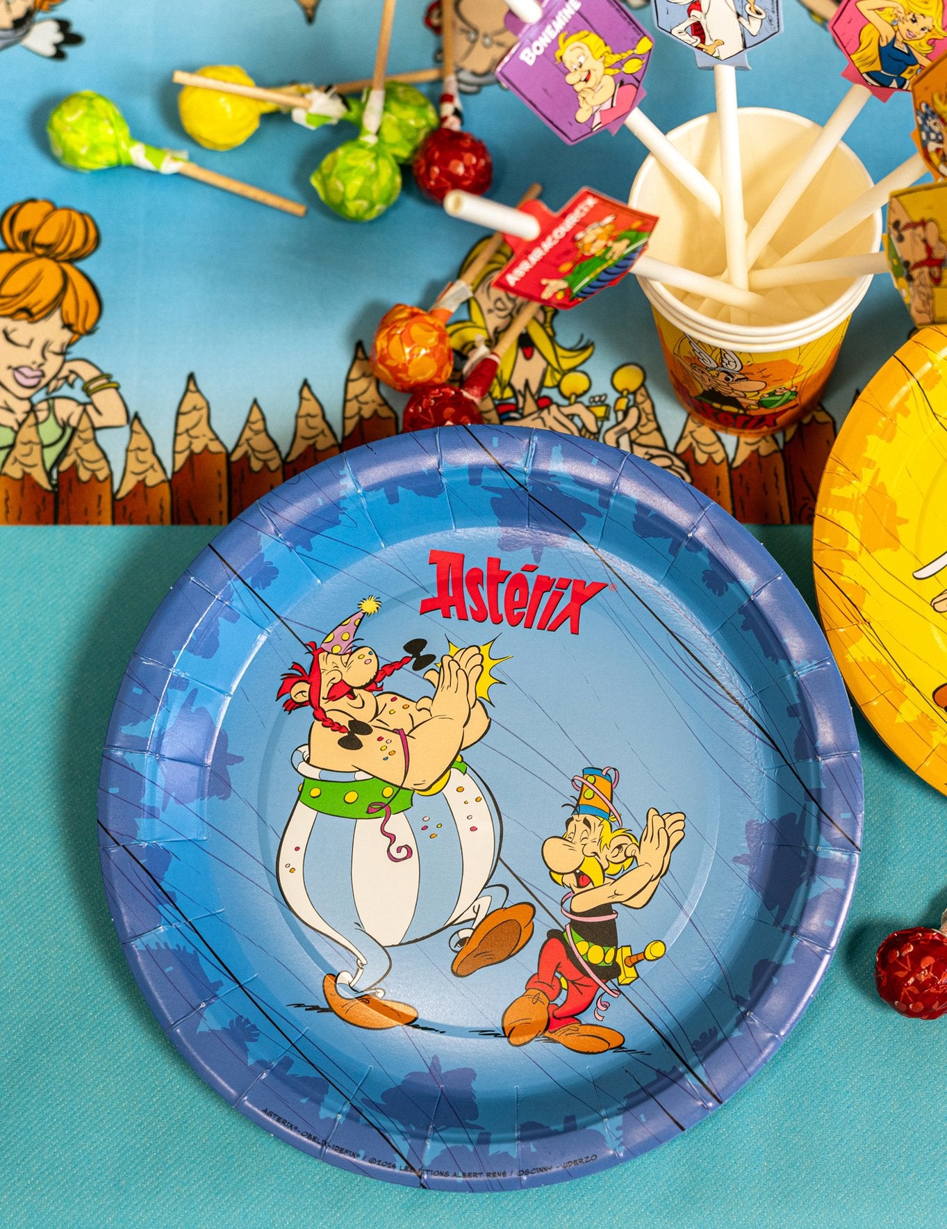 8 Assiettes Astérix 23 cm