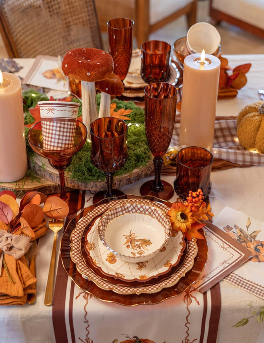 8 Papierových tanierov Cottage Living 23 cm