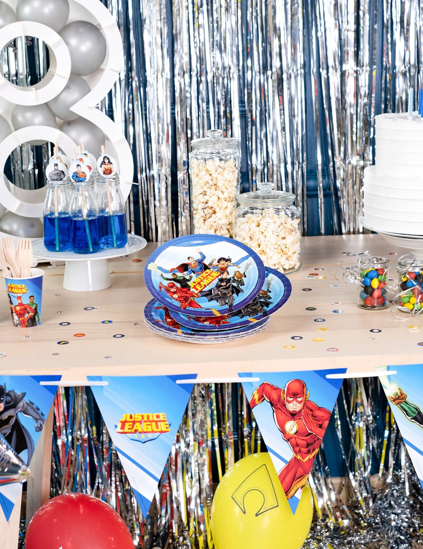 8 kartónových dosiek Justice League 23 cm