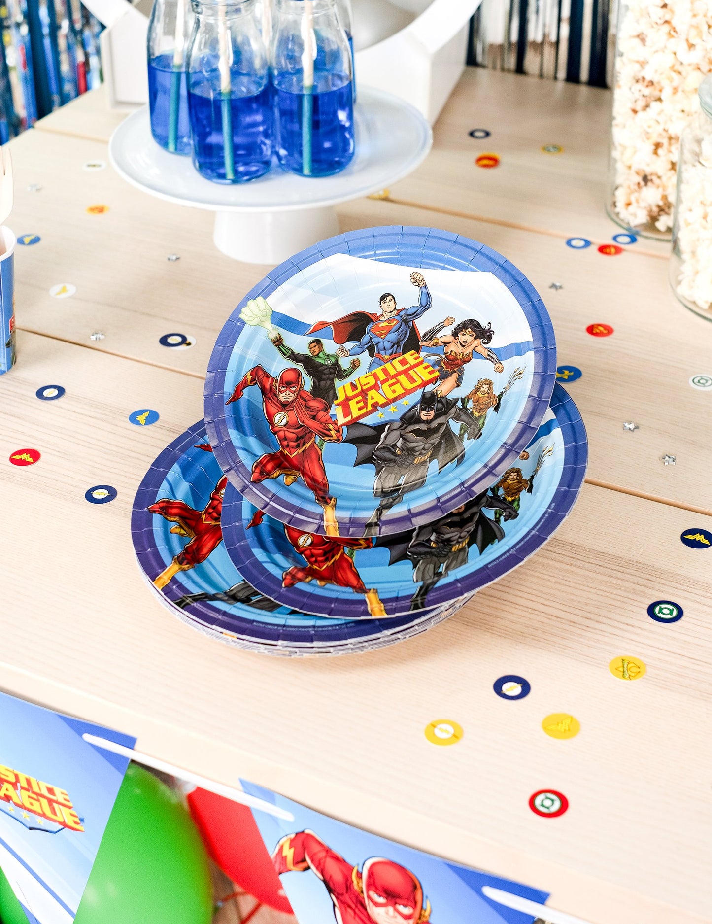 8 kartónových dosiek Justice League 23 cm