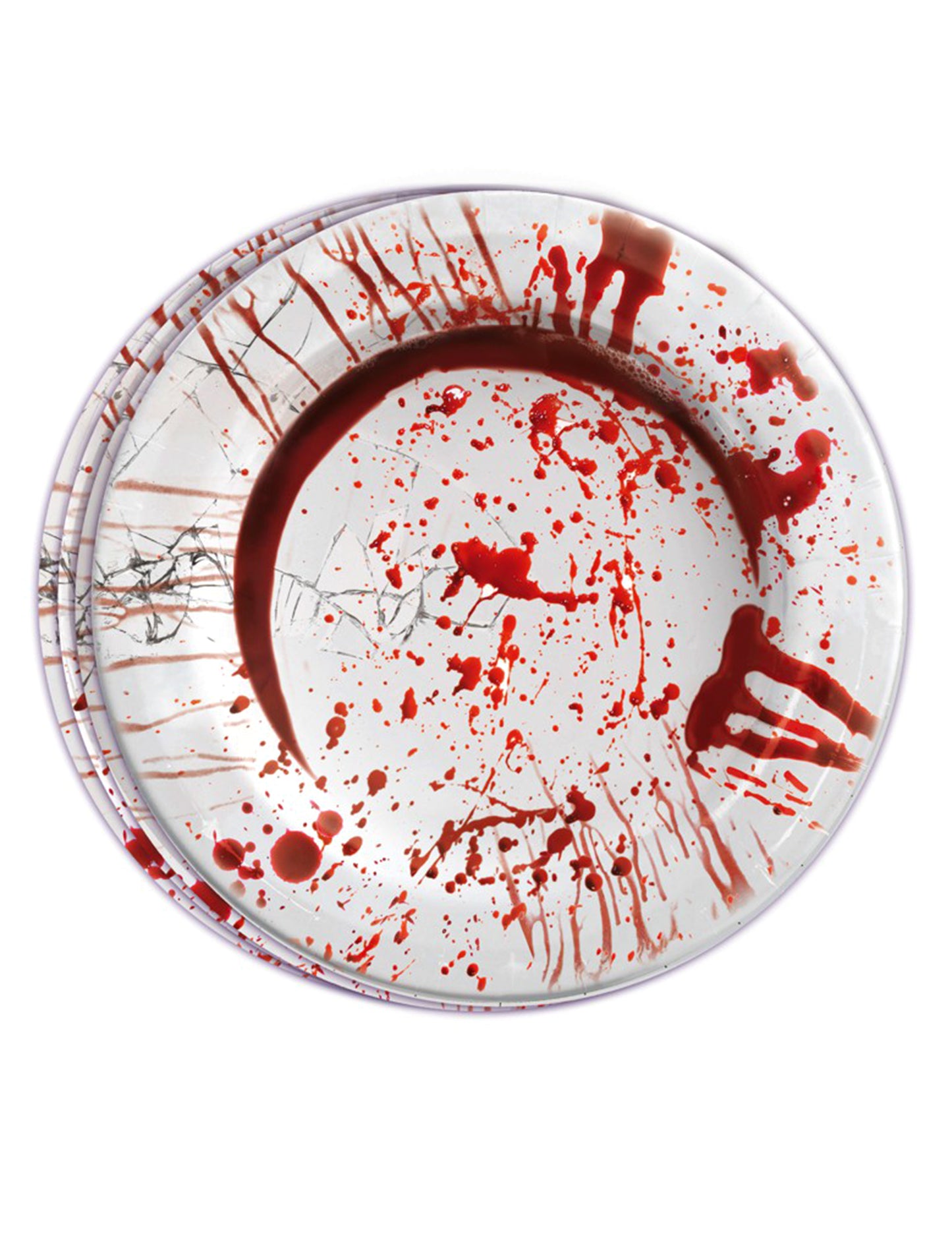 6 krvavých halloweenských kartónových dosiek 23 cm