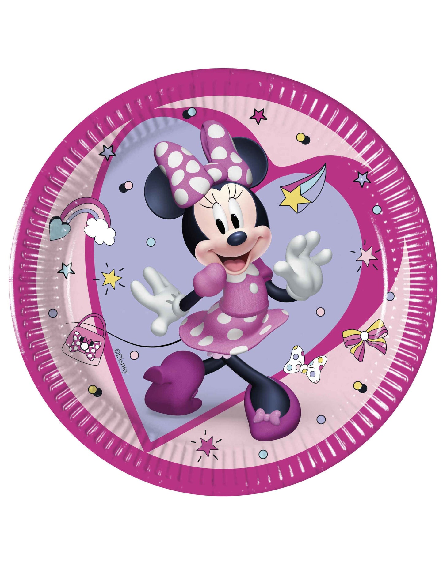8 papierových tanierov Minnie Junior™ 20 cm
