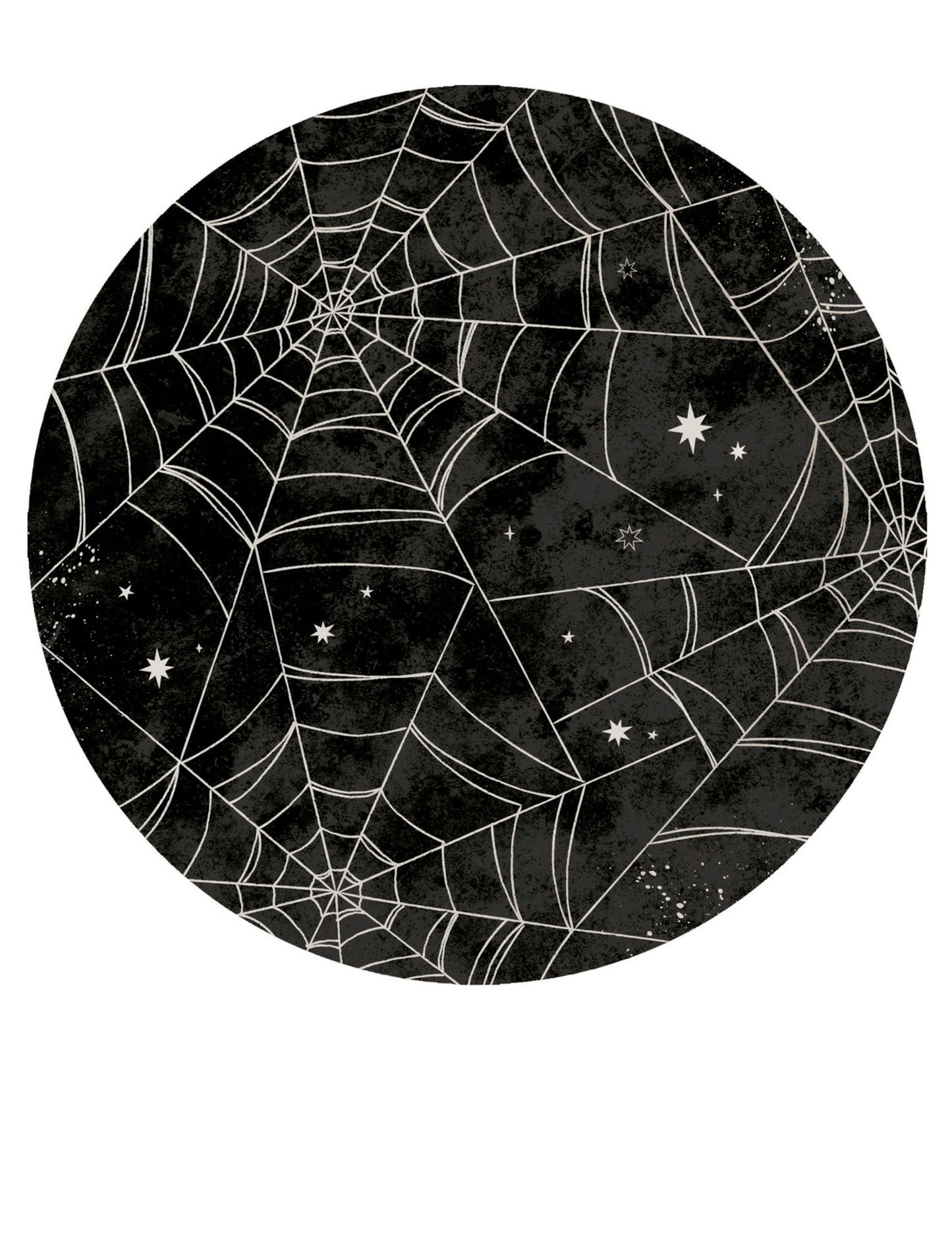 8 23 cm Spider Canvas Cardboard Plates