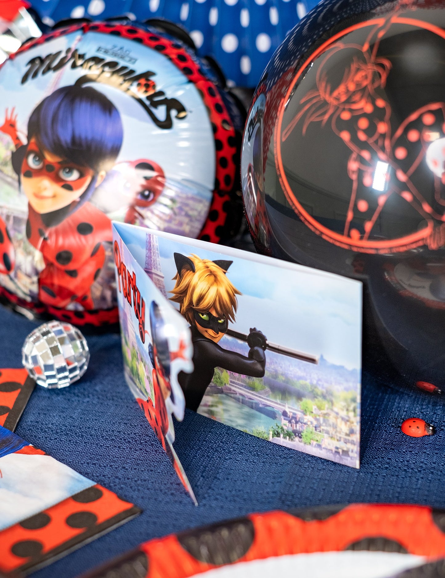 8 pozvánky na párty s obálkami Ladybug