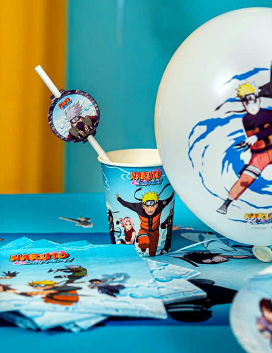 8 kartónových pohárov Naruto Shippuden™ 250 ml