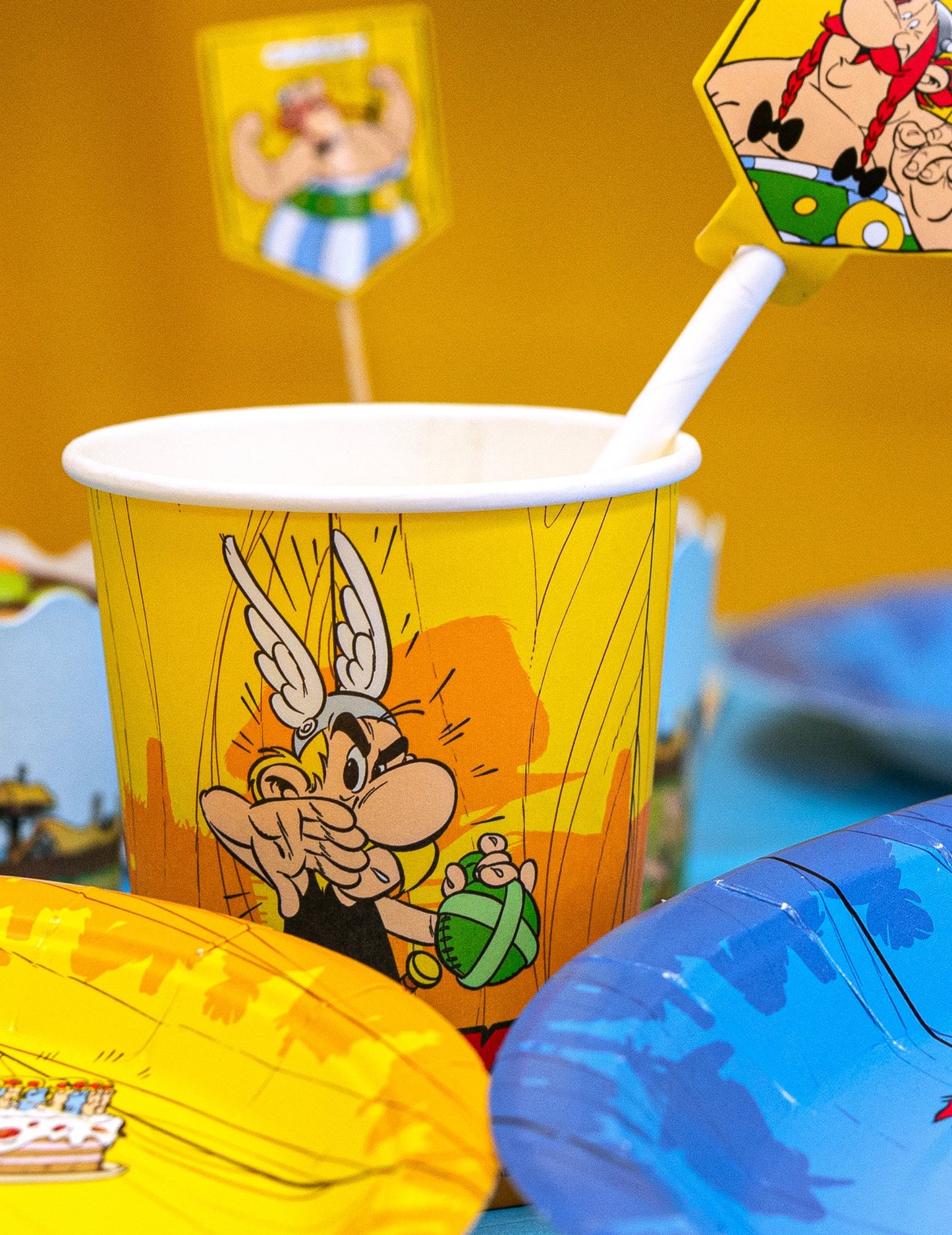 8 Gobelets en carton Astérix 250 ml