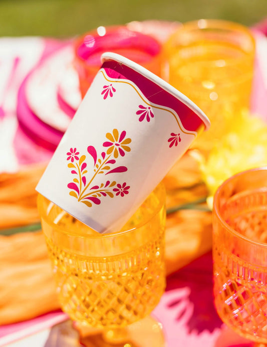 8 papierových pohárov Pink Limonade 255 ml
