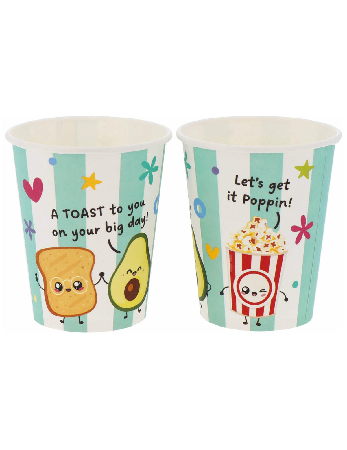 8 pohárov Kawaii Party 250 ml