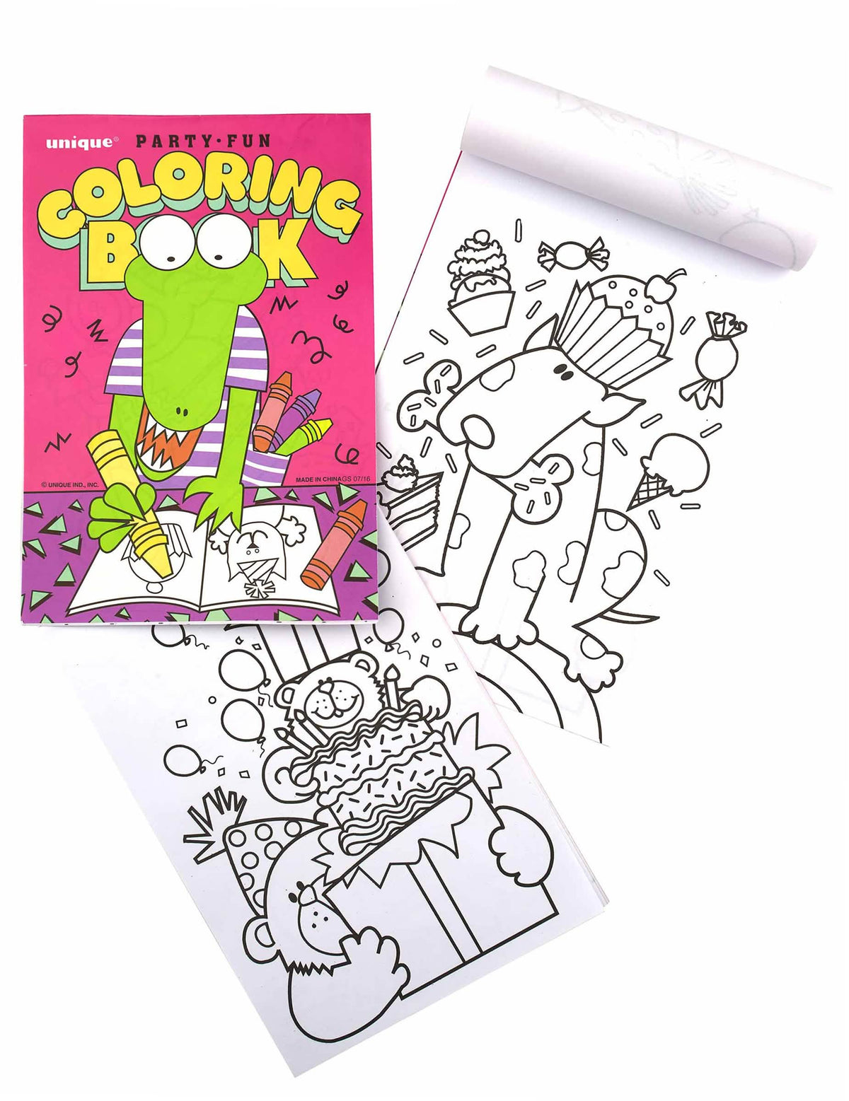 8 livres de coloriage motifs animaux pour enfant rose avec pages de dessins à colorier