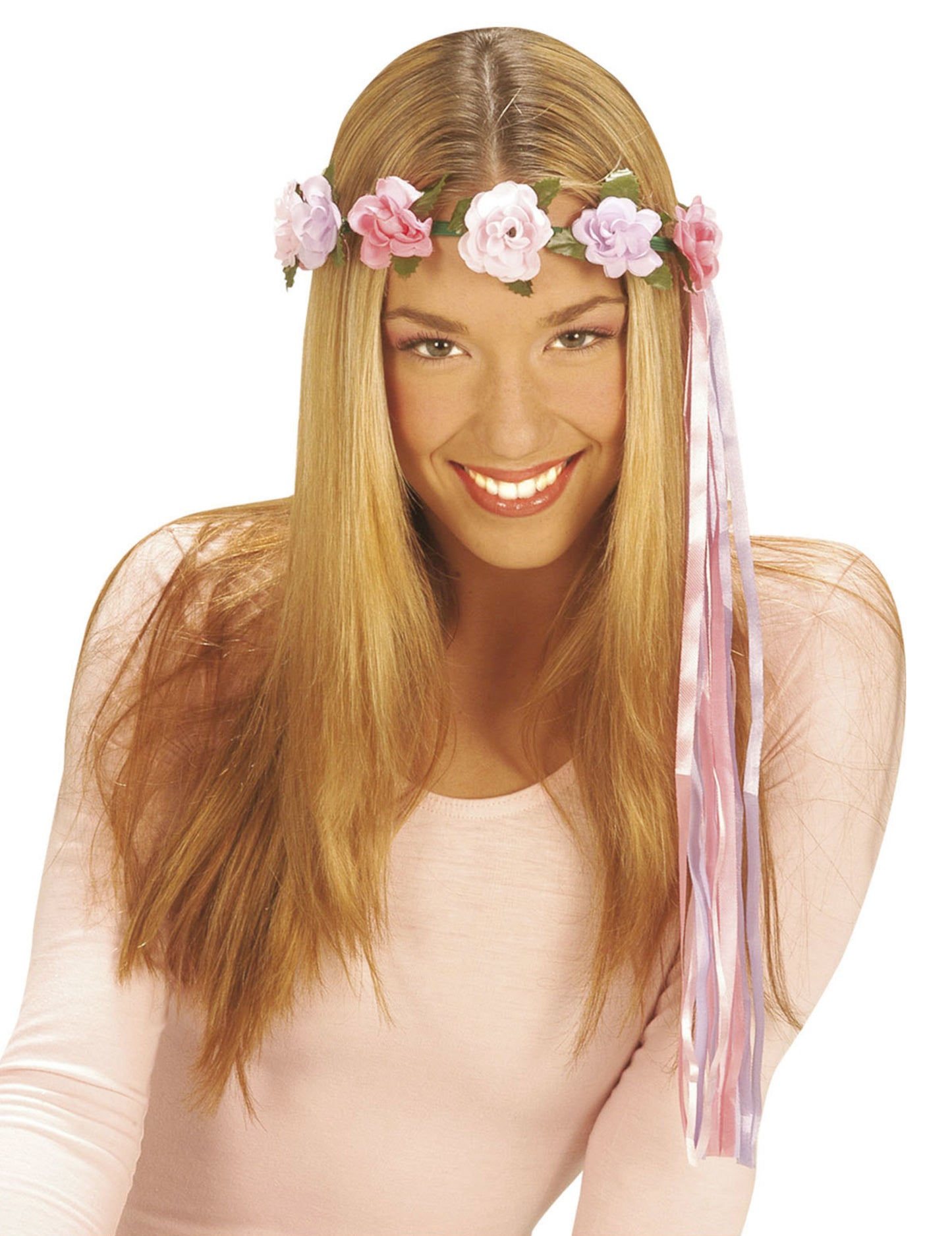 Viacfarebný kvetinový prsteň pre vlasové víly škriatok