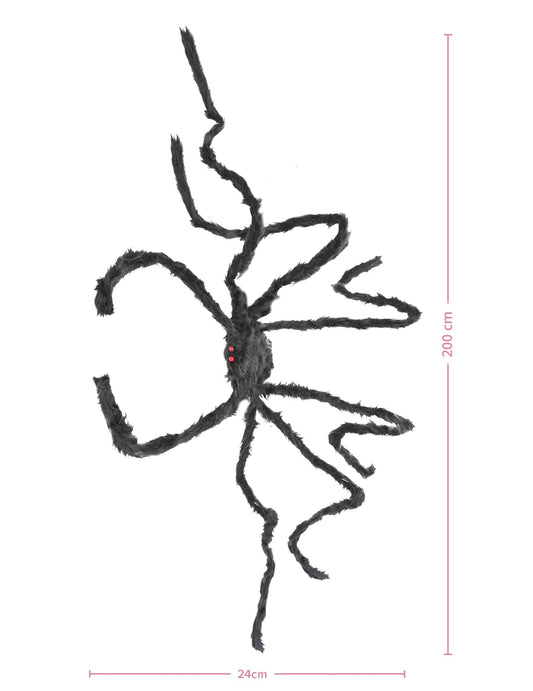 Dimensions de l'araignée géante pour Halloween