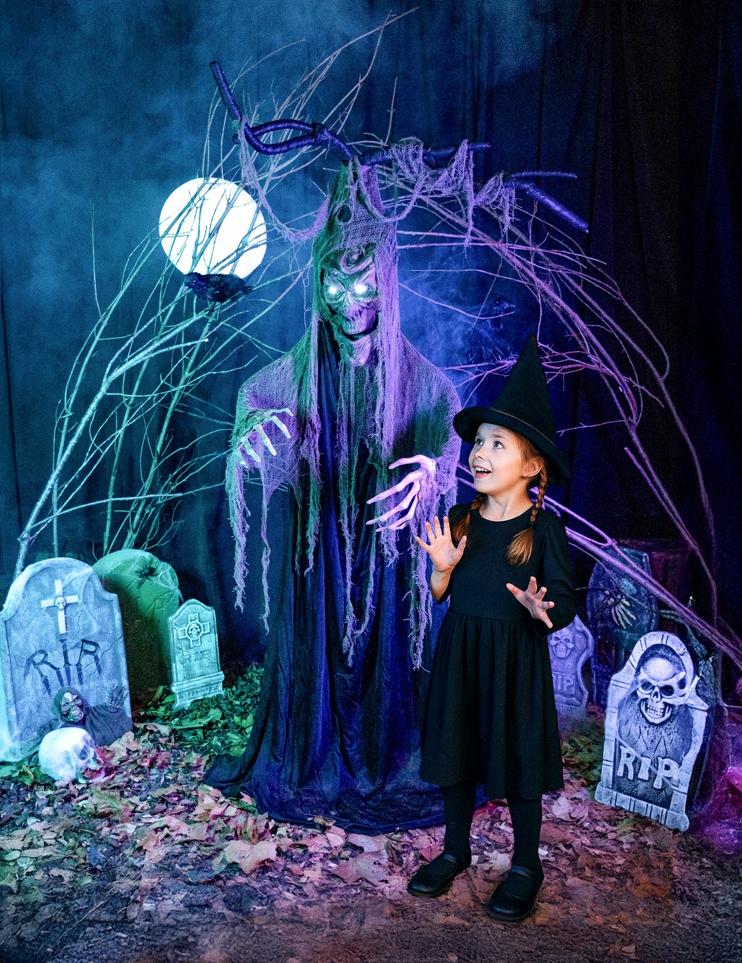 Strašidelné kĺbové svetlo a zvuk 2 m Halloween