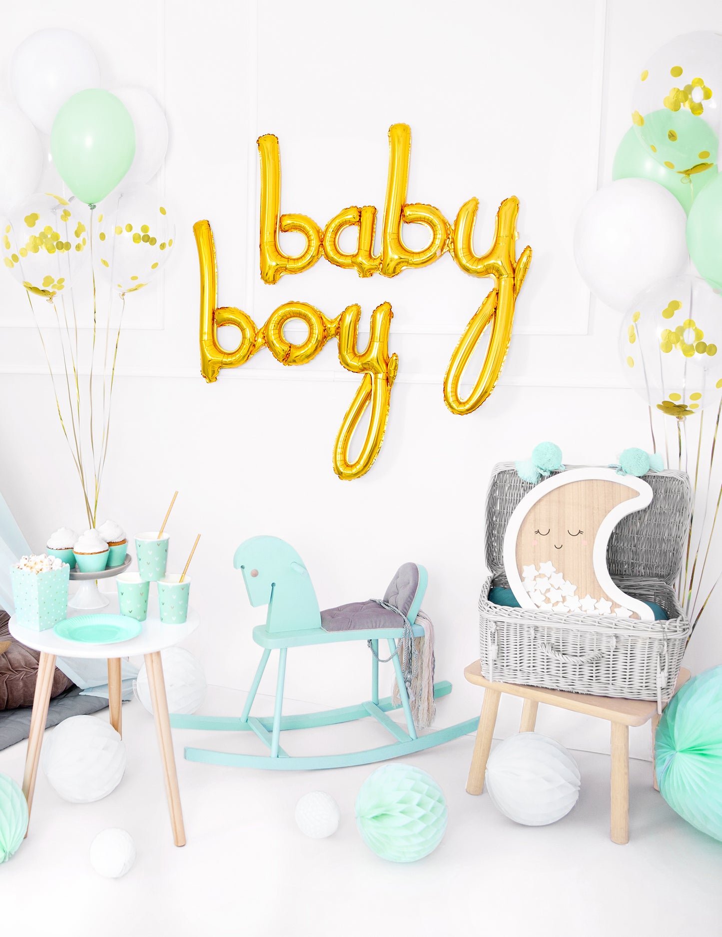 Hliníková guľa Golden Boy 63,5 x 74 cm