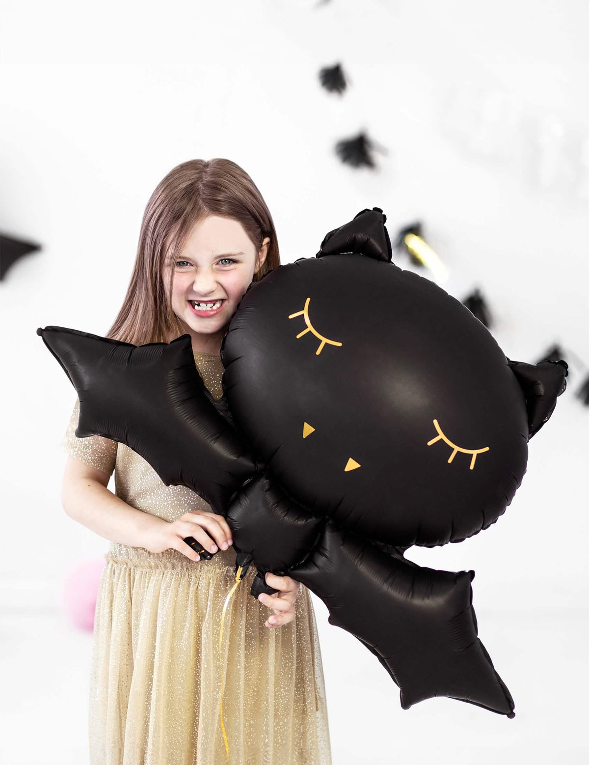 Hliníkový balón netopier na čiernu párty