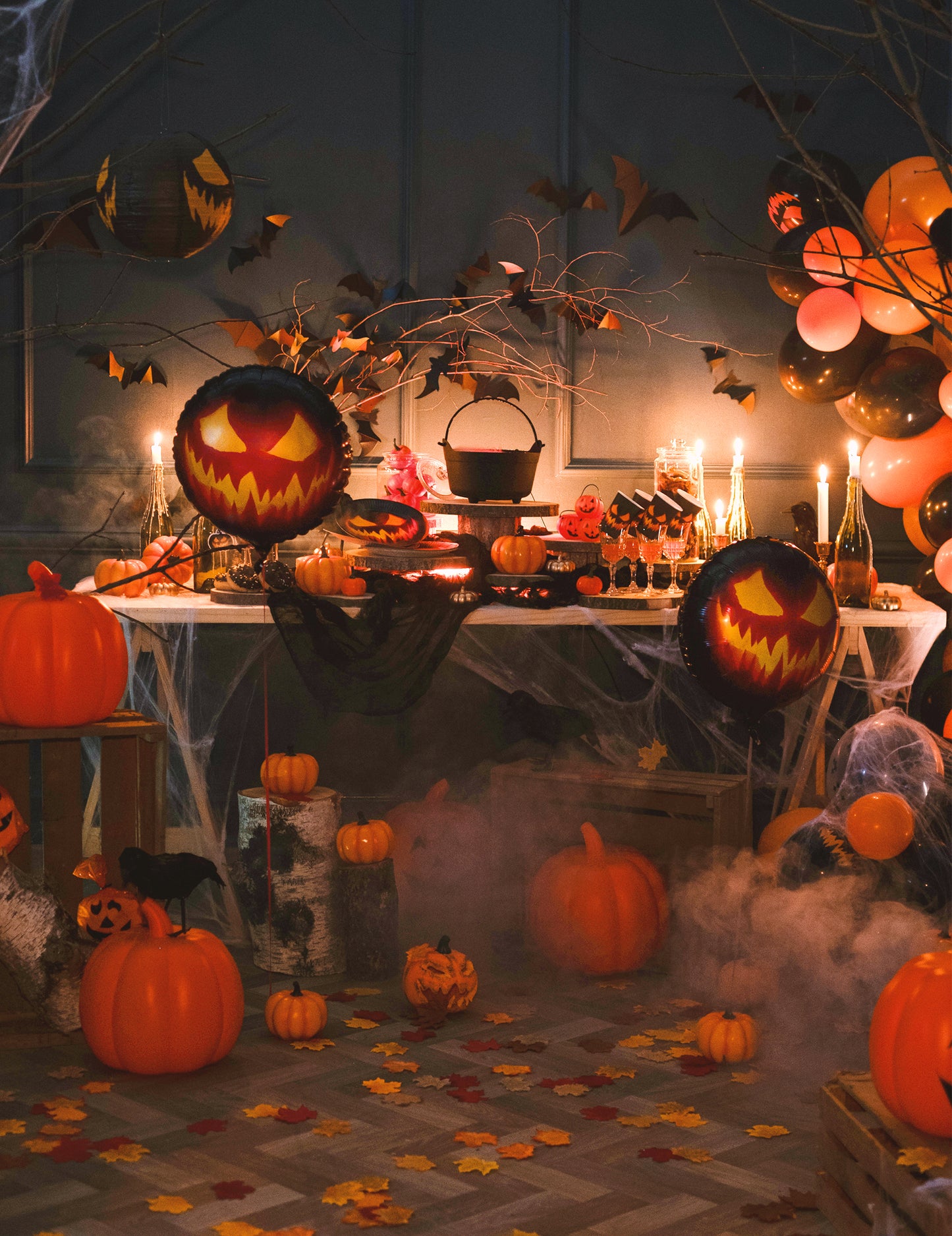 Desivé tekvicové hliníkové gule 45 cm