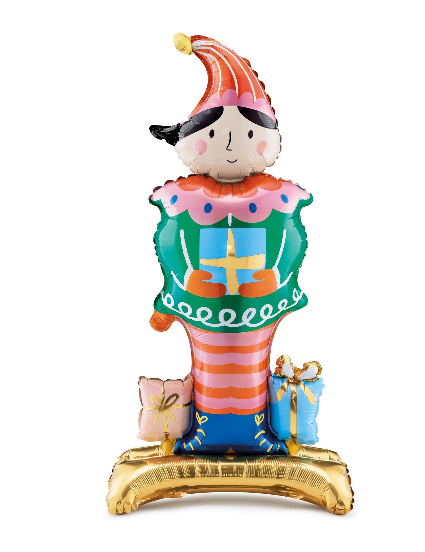 Hliníkový guľôčkový škriatok Santa Claus 46 x 88 cm